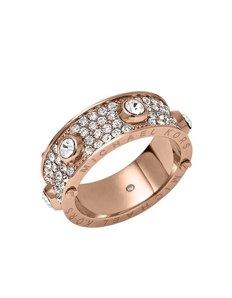 michael kors rings rose gold